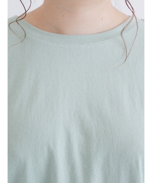 Samansa Mos2（サマンサ モスモス）の「袖バルーンTシャツ（Tシャツ/カットソー・レディース・ブラック/ベージュ/オフホワイト/ミント・ﾌﾘ-）」の14枚目の写真