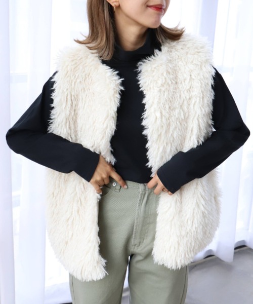 moment+（モーメントプラス）の「綿100％無地＆ボーダー ハイネックロングスリーブTシャツ（Tシャツ/カットソー・レディース・ブラック/オフホワイト/ピンク/グリーン/ブラック系その他・M）」の19枚目の写真