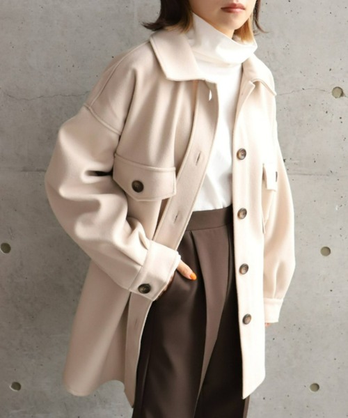 moment+（モーメントプラス）の「綿100％無地＆ボーダー ハイネックロングスリーブTシャツ（Tシャツ/カットソー・レディース・ブラック/オフホワイト/ピンク/グリーン/ブラック系その他・M）」の11枚目の写真