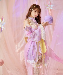 ドリーミーレース七夕織姫ドレスコスチューム【Malymoon/マリームーン】 即日発送】ラグジュアリースリーブ七夕織姫セットアップドレス