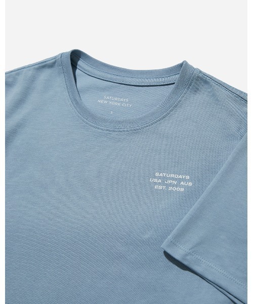 Saturdays NYC（サタデーズ ニューヨークシティ ）の「International Standard SS Tee（Tシャツ/カットソー・レディース・ブルー・L/M/S/X-SMALL）」の2枚目の写真