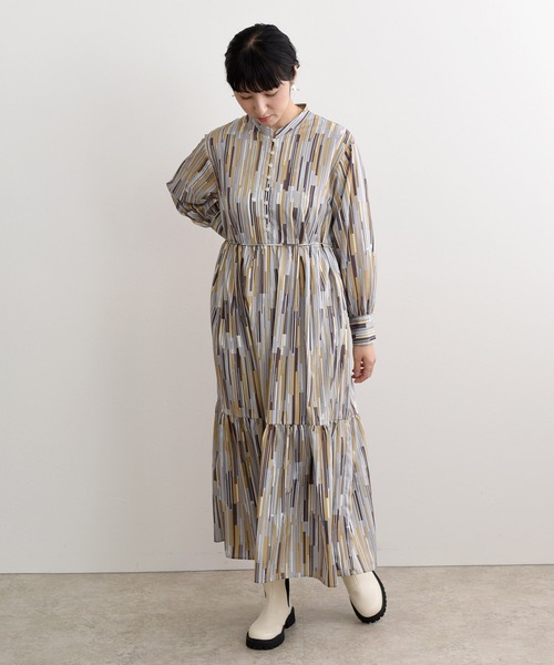 LHELBIE(レルビエ)の「ランダムストライプワンピース(ワンピース・レディース・イエロー/グリーン・M)」の22枚目の写真