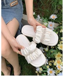 Ritzy | ギャザーシャーリングサンダル(サンダル)