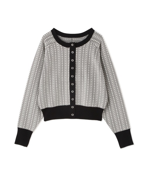 N.（N. Natural Beauty Basic）（エヌエヌナチュラルビューティーベーシック）の「◆ジャガードフォルムカーディガン（カーディガン/ボレロ・レディース・ホワイト系その他/ブラック系その他・MEDIUM）」の14枚目の写真
