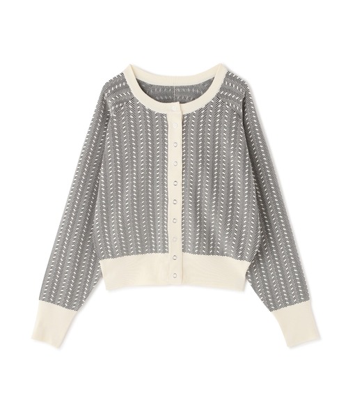 N.（N. Natural Beauty Basic）（エヌエヌナチュラルビューティーベーシック）の「◆ジャガードフォルムカーディガン（カーディガン/ボレロ・レディース・ホワイト系その他/ブラック系その他・MEDIUM）」の12枚目の写真