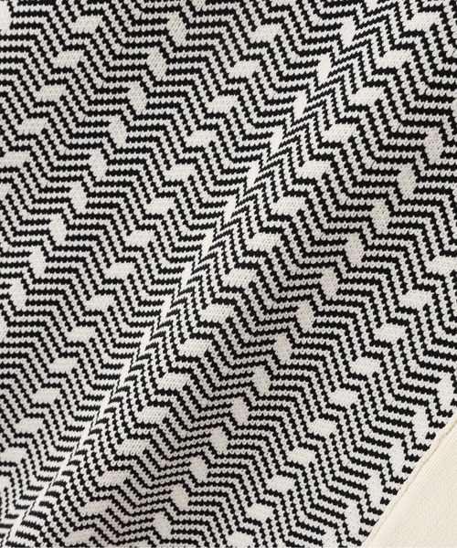 N.（N. Natural Beauty Basic）（エヌエヌナチュラルビューティーベーシック）の「◆ジャガードフォルムカーディガン（カーディガン/ボレロ・レディース・ホワイト系その他/ブラック系その他・MEDIUM）」の13枚目の写真