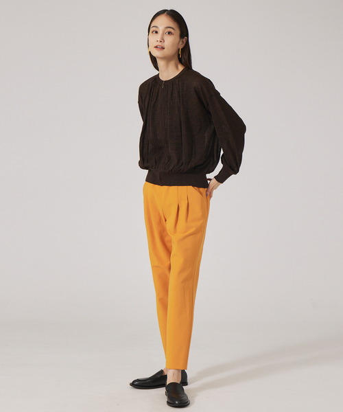 qualite(カリテ)の「シアーウールニットブルゾン(カーディガン/ボレロ・レディース・ホワイト/グリーン/ブラウン・フリー)」の11枚目の写真