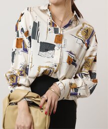 RAY CASSIN | アート柄ビックシャツ(シャツ/ブラウス)