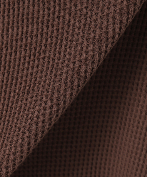 SLOBE IENA（スローブイエナ）の「ピースダイワッフルノースリーブ【洗濯機使用可能】（Tシャツ/カットソー・レディース・オレンジ/チャコールグレー/ブラウン・FREE）」の13枚目の写真