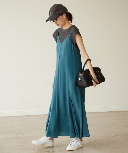 SLOBE IENA（スローブイエナ）の「ピースダイワッフルノースリーブ【洗濯機使用可能】（Tシャツ/カットソー・レディース・オレンジ/チャコールグレー/ブラウン・FREE）」の18枚目の写真