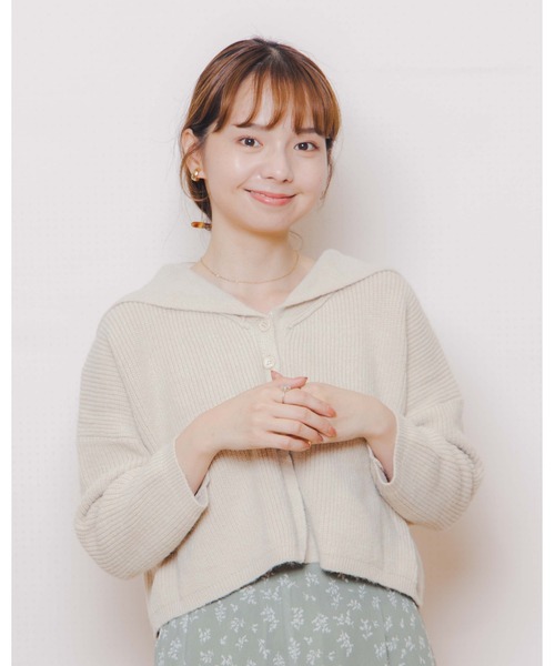 flower(フラワー)の「セーラーカラーニット(ニット/セーター・レディース・アイボリー/ベージュ・FREE)」の19枚目の写真