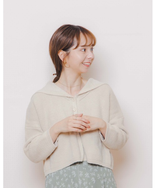 セール】セーラーカラーニット（ニット/セーター）｜flower（フラワー