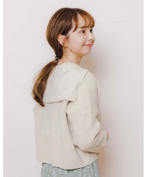 セール】セーラーカラーニット（ニット/セーター）｜flower（フラワー