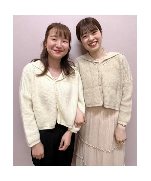 flower(フラワー)の「セーラーカラーニット(ニット/セーター・レディース・アイボリー/ベージュ・FREE)」の8枚目の写真