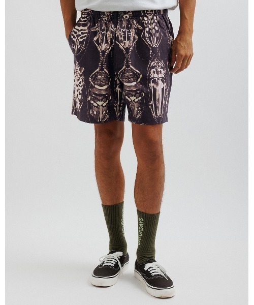 Saturdays NYC(サタデーズ ニューヨークシティ )の「Ambrose Entomology Short(その他パンツ・メンズ・ダークブラウン/ミント・X-SMALL/L/S/M/XL)」の1枚目の写真