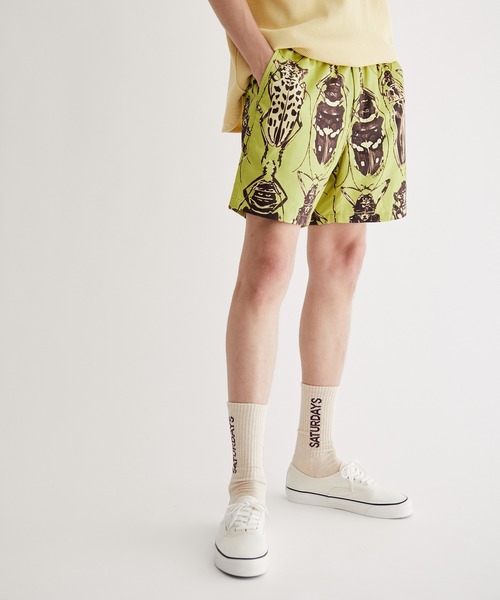 Saturdays NYC(サタデーズ ニューヨークシティ )の「Ambrose Entomology Short(その他パンツ・メンズ・ダークブラウン/ミント・X-SMALL/L/S/M/XL)」の7枚目の写真