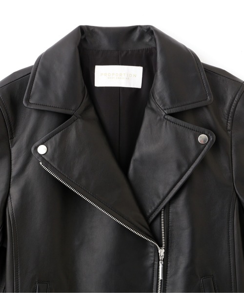 PROPORTION BODY DRESSING(プロポーションボディドレッシング)の「ラムレザーライダース / 1212255900(ライダースジャケット・レディース・ブラック・SMALL/MEDIUM)」の13枚目の写真
