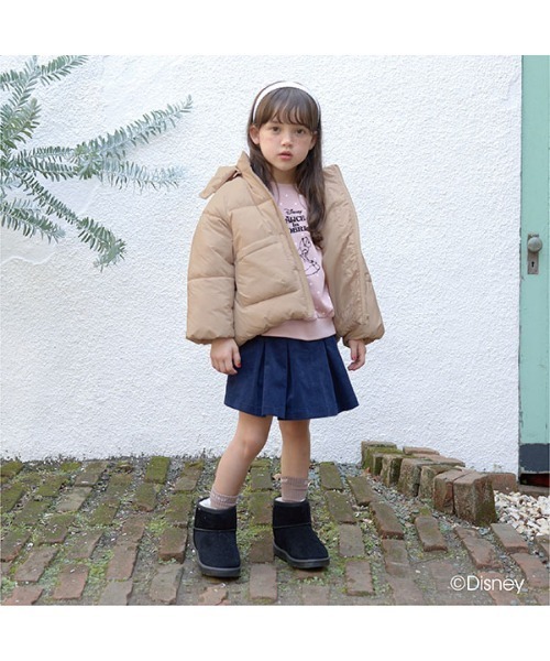 Lycee mine(リセマイン)の「【万能アウター】フード取り外せるふっくらパフジャケット(ブルゾン・キッズ・ブラック/ピンク/ミント/ブルーグレー/アイボリー/ライトベージュ・110cm/100cm/120cm/130cm/140cm/150cm)」の11枚目の写真