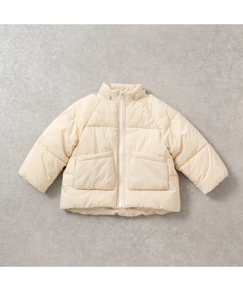 Lycee mine(リセマイン)の「【万能アウター】フード取り外せるふっくらパフジャケット(ブルゾン・キッズ・ブラック/ピンク/ミント/ブルーグレー/アイボリー/ライトベージュ・110cm/100cm/120cm/130cm/140cm/150cm)」の13枚目の写真