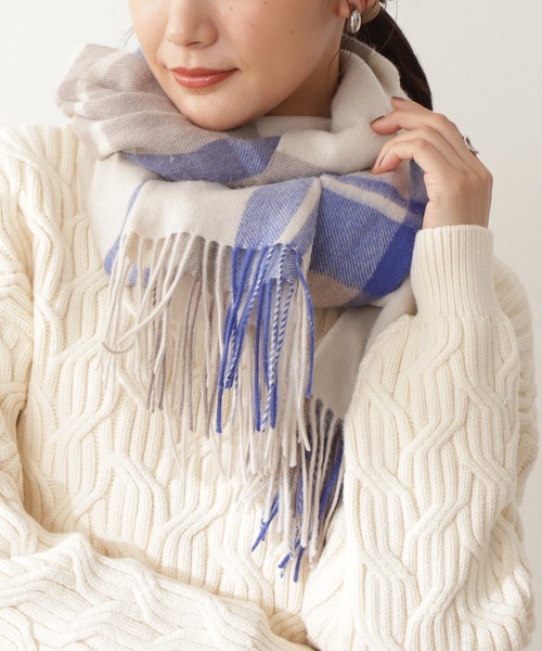 セール ウールチェックストール ストール ショール N N Natural Beauty Basic エヌエヌナチュラルビューティーベーシック のファッション通販 Zozotown