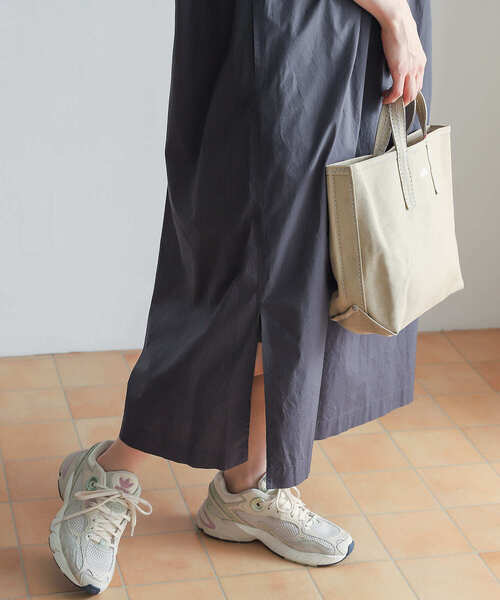 URBAN RESEARCH DOORS（アーバンリサーチドアーズ）の「コットンスキッパーワンピース（ワンピース・レディース・チャコールグレー/ベージュ系その他・MEDIUM）」の18枚目の写真