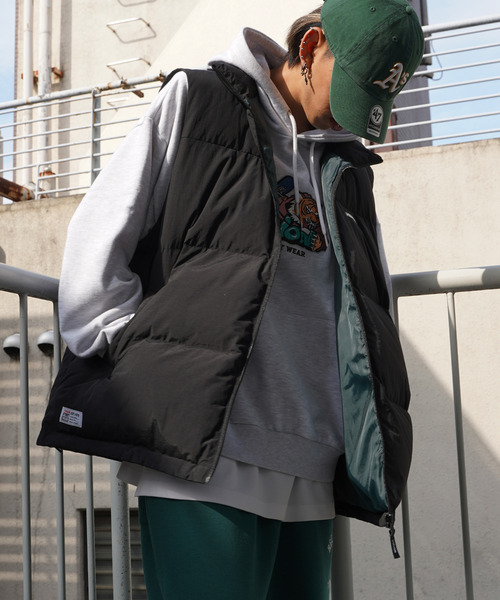 VENCEEXCHANGE（ヴァンスエクスチェンジ）の「VISION STREET WEAR ビジョンストリートウェア 中綿ベスト（ダウンベスト・メンズ・ブラック/グリーン/ネイビー/マスタード・M/L）」の5枚目の写真