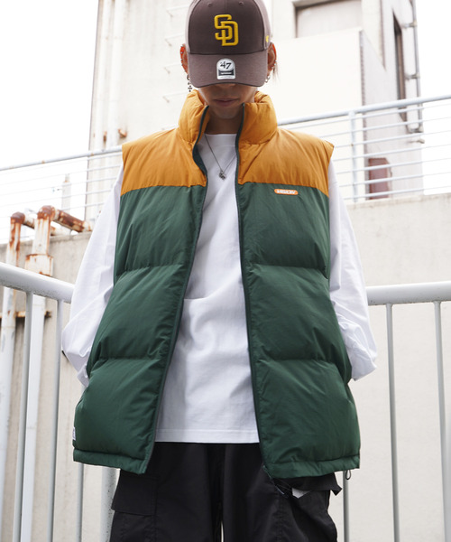 VENCEEXCHANGE（ヴァンスエクスチェンジ）の「VISION STREET WEAR ビジョンストリートウェア 中綿ベスト（ダウンベスト・メンズ・ブラック/グリーン/ネイビー/マスタード・M/L）」の20枚目の写真