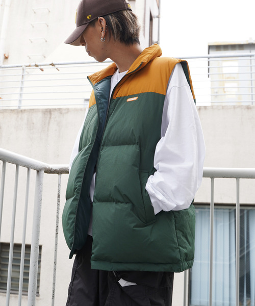 VENCEEXCHANGE（ヴァンスエクスチェンジ）の「VISION STREET WEAR ビジョンストリートウェア 中綿ベスト（ダウンベスト・メンズ・ブラック/グリーン/ネイビー/マスタード・M/L）」の15枚目の写真