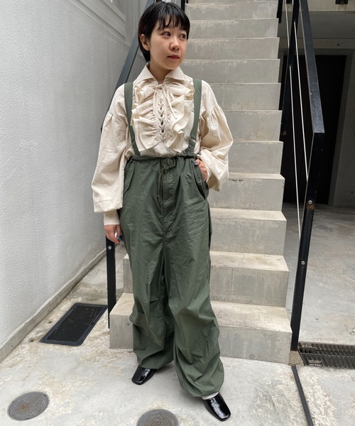 DuKKah(デュカ)の「Dukkah/フリルレースアップチュニックワンピース(ワンピース・レディース・ブラック/ナチュラル・X-SMALL)」の6枚目の写真