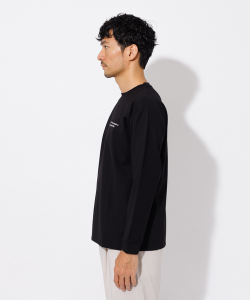 ABAHOUSE GRAY(アバハウスグレイ)の「ポンチ 刺繍 ロング Tシャツ(Tシャツ/カットソー・メンズ・ホワイト/ブラック/カーキ/グレイッシュブルー・46/48)」の7枚目の写真