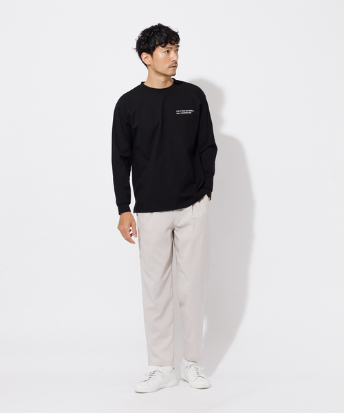 ABAHOUSE GRAY(アバハウスグレイ)の「ポンチ 刺繍 ロング Tシャツ(Tシャツ/カットソー・メンズ・ホワイト/ブラック/カーキ/グレイッシュブルー・46/48)」の14枚目の写真