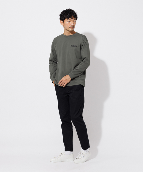 ABAHOUSE GRAY(アバハウスグレイ)の「ポンチ 刺繍 ロング Tシャツ(Tシャツ/カットソー・メンズ・ホワイト/ブラック/カーキ/グレイッシュブルー・46/48)」の20枚目の写真