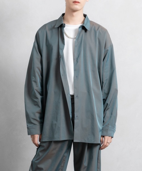 Adoon plain（アドーンプレーン）の「【Adoon plain】アソートオーバーシャツ(セットアップ着用可能)（シャツ/ブラウス・メンズ・ブラック/オフホワイト/グリーン系その他/ブルー系その他・MEDIUM/LARGE）」の22枚目の写真