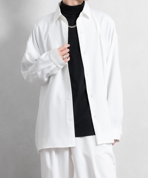 Adoon plain（アドーンプレーン）の「【Adoon plain】アソートオーバーシャツ(セットアップ着用可能)（シャツ/ブラウス・メンズ・ブラック/オフホワイト/グリーン系その他/ブルー系その他・MEDIUM/LARGE）」の9枚目の写真