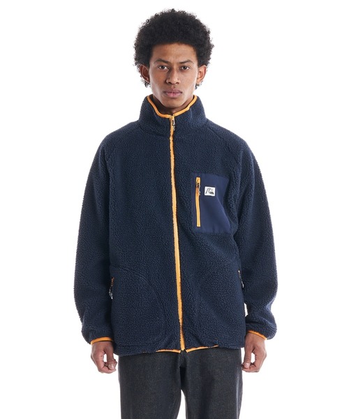 Quiksilver（クイックシルバー）の「BOA FLEECE BLOUSON/クイックシルバーボアフリースブルゾン（スウェット・メンズ・ネイビー/ブラック/グリーン/ホワイト・MEDIUM/X-LARGE/LARGE/SMALL）」の4枚目の写真