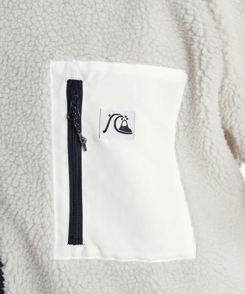 Quiksilver（クイックシルバー）の「BOA FLEECE BLOUSON/クイックシルバーボアフリースブルゾン（スウェット・メンズ・ネイビー/ブラック/グリーン/ホワイト・MEDIUM/X-LARGE/LARGE/SMALL）」の6枚目の写真