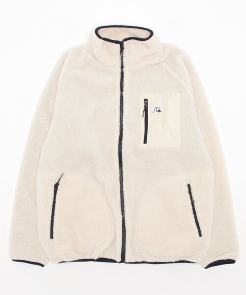 Quiksilver（クイックシルバー）の「BOA FLEECE BLOUSON/クイックシルバーボアフリースブルゾン（スウェット・メンズ・ネイビー/ブラック/グリーン/ホワイト・MEDIUM/X-LARGE/LARGE/SMALL）」の9枚目の写真