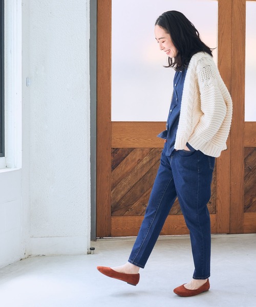 studio CLIP（スタディオクリップ）の「【WEB限定】手編み風ニットカーディガン（カーディガン/ボレロ・レディース・グリーン/アイボリー/モカ・FREE）」の22枚目の写真