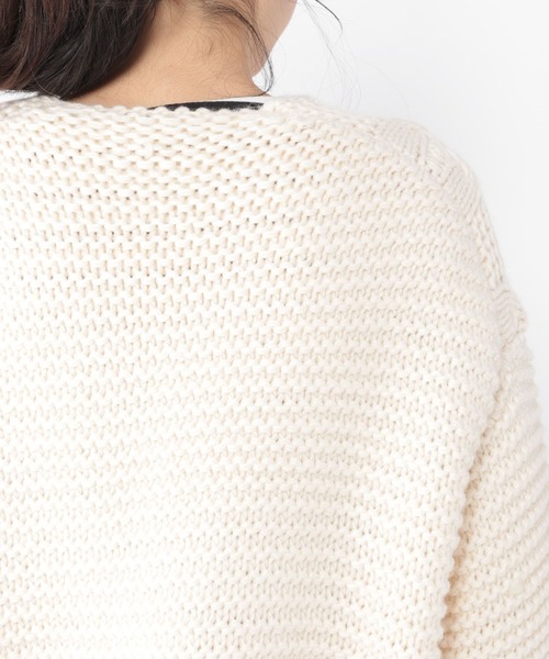 studio CLIP（スタディオクリップ）の「【WEB限定】手編み風ニットカーディガン（カーディガン/ボレロ・レディース・グリーン/アイボリー/モカ・FREE）」の18枚目の写真