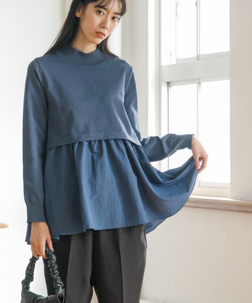 美品★index カシミヤ混なめらかコートL インデックスオペークドットクリップ 公式】OPAQUE.CLIP（オペークドットクリップ）の通販 | Pコート