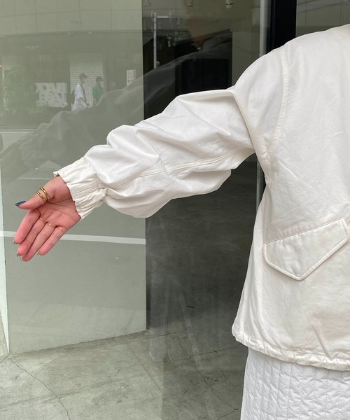 CAPRICIEUX LE'MAGE（カプリシューレマージュ）の「キルトSETモッズコート（モッズコート・レディース・ホワイト/カーキ・FREE）」の15枚目の写真