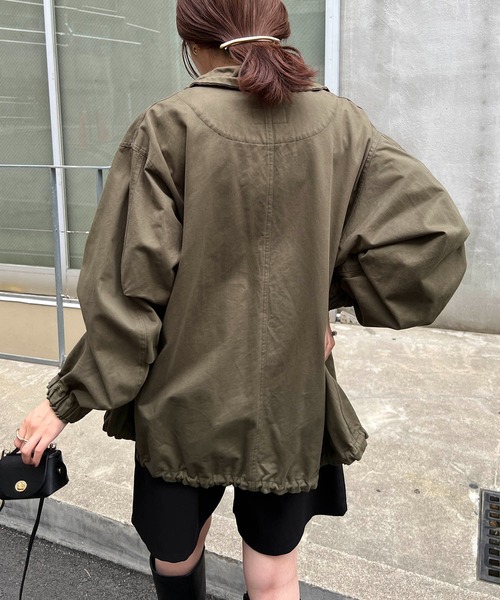 CAPRICIEUX LE'MAGE（カプリシューレマージュ）の「キルトSETモッズコート（モッズコート・レディース・ホワイト/カーキ・FREE）」の7枚目の写真