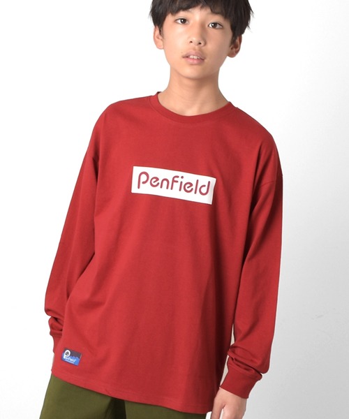 PEN FIELD（ペンフィールド）の「【Penfield】ロゴプリント長袖Tシャツ（Tシャツ/カットソー・キッズ・ブルー/オフホワイト/チャコールグレー/レッド/グリーン/オレンジ・140cm/150cm/160cm/170cm）」の6枚目の写真