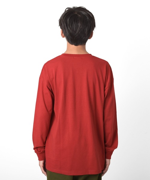 PEN FIELD（ペンフィールド）の「【Penfield】ロゴプリント長袖Tシャツ（Tシャツ/カットソー・キッズ・ブルー/オフホワイト/チャコールグレー/レッド/グリーン/オレンジ・140cm/150cm/160cm/170cm）」の20枚目の写真