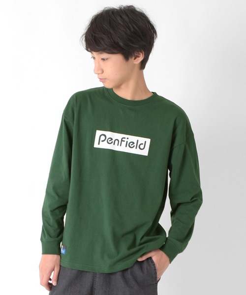 PEN FIELD（ペンフィールド）の「【Penfield】ロゴプリント長袖Tシャツ（Tシャツ/カットソー・キッズ・ブルー/オフホワイト/チャコールグレー/レッド/グリーン/オレンジ・140cm/150cm/160cm/170cm）」の15枚目の写真