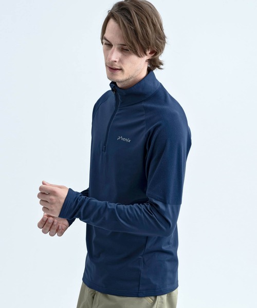 phenix(フェニックス)の「Phenix(フェニックス)【MENS】Phenix TWINPEAKS 1/2 ZIP TEE(Tシャツ/カットソー・メンズ・ホワイト/ブラック/ネイビー/オレンジ・M/L/XL)」の7枚目の写真