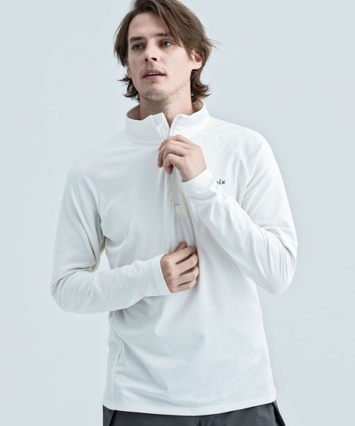 phenix(フェニックス)の「Phenix(フェニックス)【MENS】Phenix TWINPEAKS 1/2 ZIP TEE(Tシャツ/カットソー・メンズ・ホワイト/ブラック/ネイビー/オレンジ・M/L/XL)」の8枚目の写真