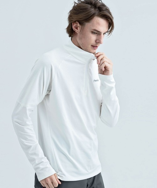 phenix(フェニックス)の「Phenix(フェニックス)【MENS】Phenix TWINPEAKS 1/2 ZIP TEE(Tシャツ/カットソー・メンズ・ホワイト/ブラック/ネイビー/オレンジ・M/L/XL)」の9枚目の写真