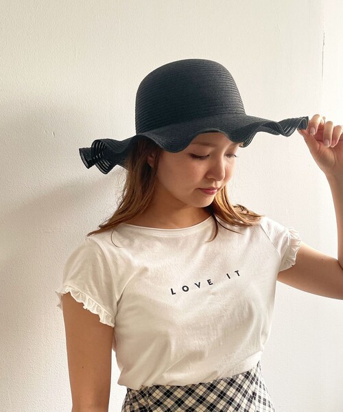 DEICY(デイシー)の「透かしブレードフリルHAT(ハット・レディース・ブラック・FREE)」の7枚目の写真