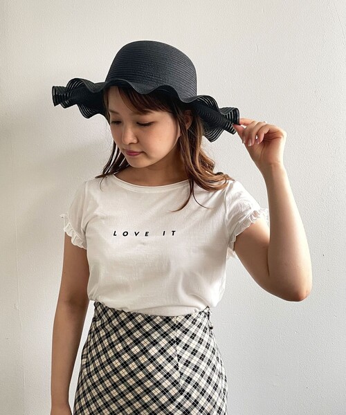 DEICY(デイシー)の「透かしブレードフリルHAT(ハット・レディース・ブラック・FREE)」の4枚目の写真